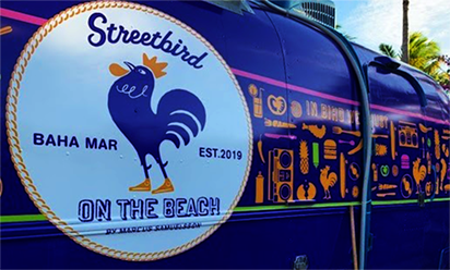 food truck wrap created for Streetbird