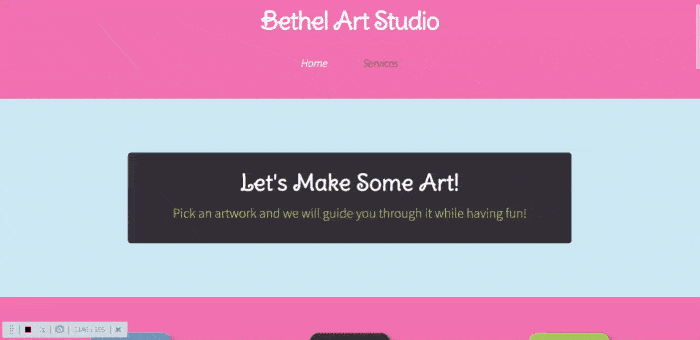 Art studio Website image